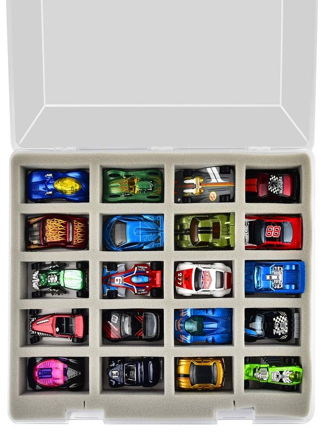 FULLCASE ADAM Case Compatible with Hot Wheels Cars. Toy Organizer Storage Container Holds for Hot Wheels Car 20pcs. Display Carrying Holder with 4 Size of Slots (Box Only) - Image 5